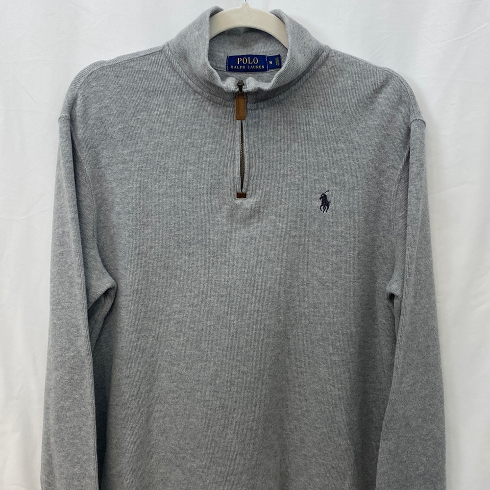 Men’s Polo Ralph Lauren Half Zipped French Cotton Pullover Size Small S
